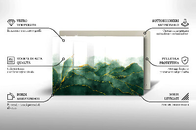 Posavaso de cristal para velas funerarias Naturaleza abstracta