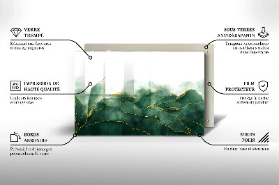 Posavaso de cristal para velas funerarias Naturaleza abstracta