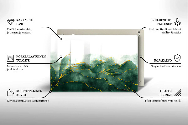 Posavaso de cristal para velas funerarias Naturaleza abstracta