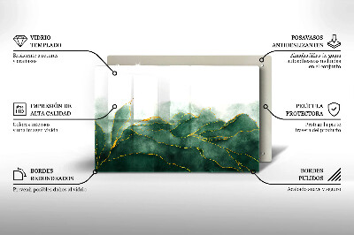 Posavaso de cristal para velas funerarias Naturaleza abstracta