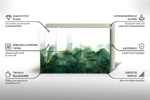 Posavaso de cristal para velas funerarias Naturaleza abstracta