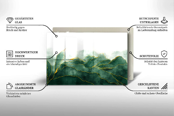 Posavaso de cristal para velas funerarias Naturaleza abstracta