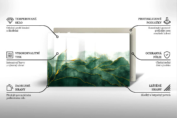 Posavaso de cristal para velas funerarias Naturaleza abstracta