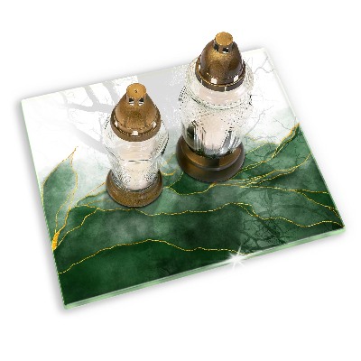 Posavaso de cristal para velas funerarias Naturaleza abstracta