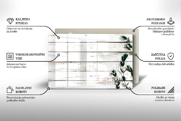 Posavaso de vidrio para velas Tablas y hojas viejas