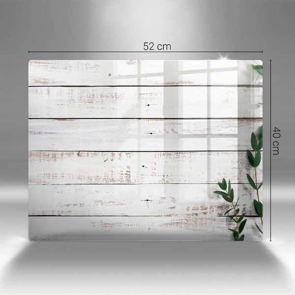 Posavaso de vidrio para velas Tablas y hojas viejas