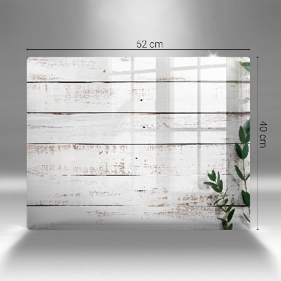 Posavaso de vidrio para velas Tablas y hojas viejas