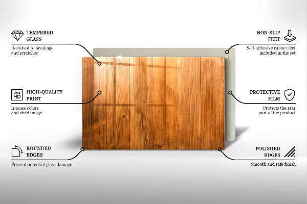 Posavaso de vidrio para velas funerarias Tablas de madera