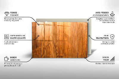 Posavaso de vidrio para velas funerarias Tablas de madera
