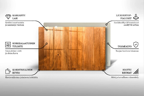 Posavaso de vidrio para velas funerarias Tablas de madera