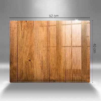 Posavaso de vidrio para velas funerarias Tablas de madera