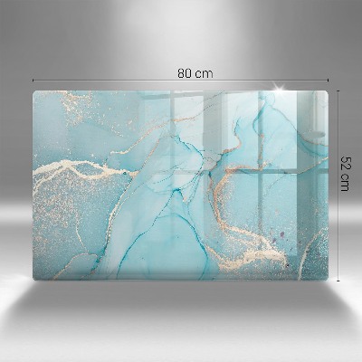 Posavaso de vidrio para velas Piedra abstracta