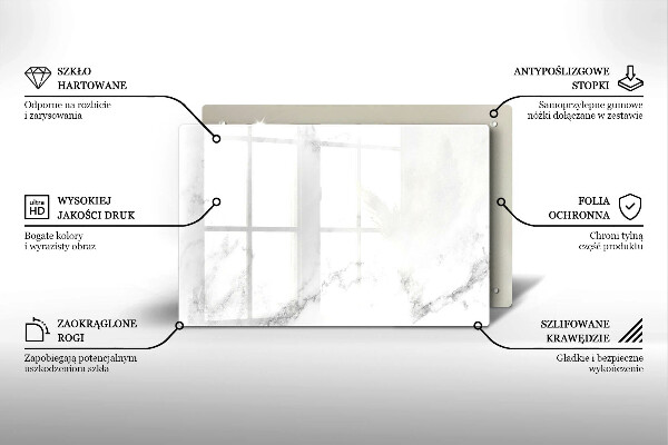 Posavaso de vidrio para velas funerarias Mármol moderno