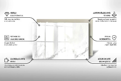 Posavaso de vidrio para velas funerarias Mármol moderno