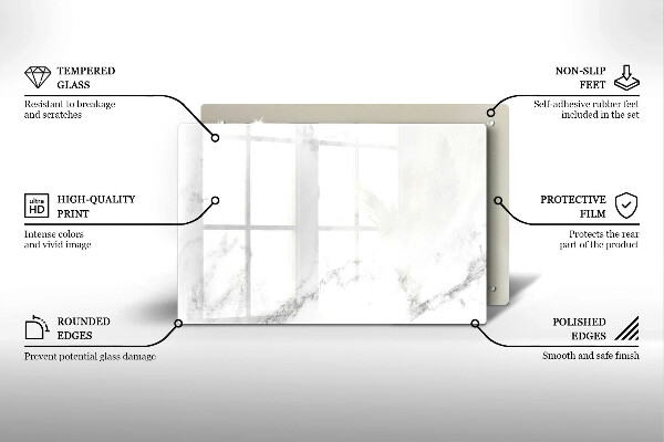 Posavaso de vidrio para velas funerarias Mármol moderno