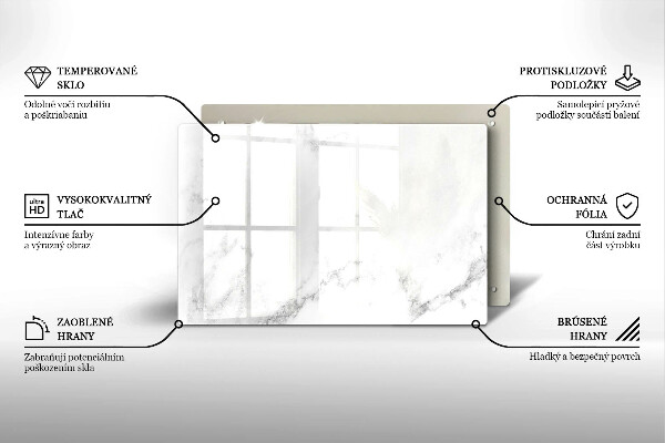 Posavaso de vidrio para velas funerarias Mármol moderno