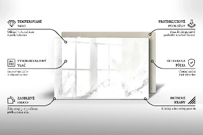 Posavaso de vidrio para velas funerarias Mármol moderno