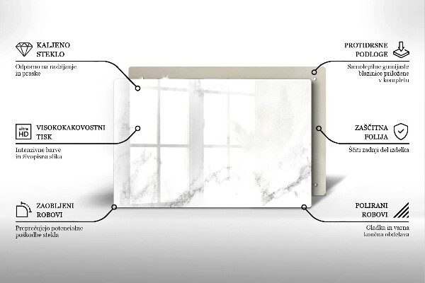 Posavaso de vidrio para velas funerarias Mármol moderno