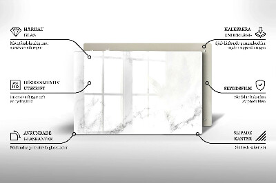 Posavaso de vidrio para velas funerarias Mármol moderno