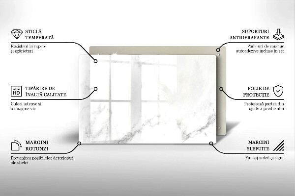 Posavaso de vidrio para velas funerarias Mármol moderno