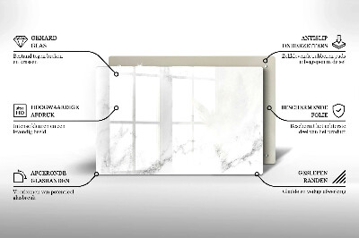 Posavaso de vidrio para velas funerarias Mármol moderno
