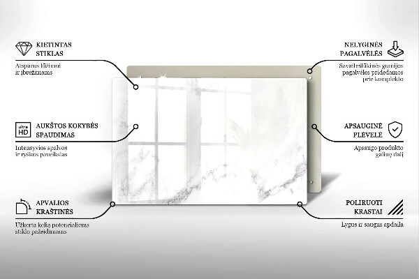 Posavaso de vidrio para velas funerarias Mármol moderno
