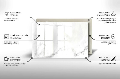 Posavaso de vidrio para velas funerarias Mármol moderno