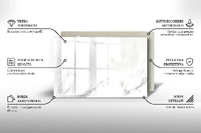 Posavaso de vidrio para velas funerarias Mármol moderno