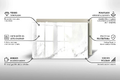 Posavaso de vidrio para velas funerarias Mármol moderno