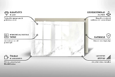 Posavaso de vidrio para velas funerarias Mármol moderno