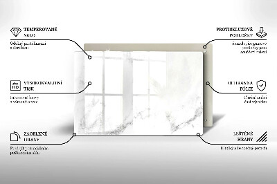 Posavaso de vidrio para velas funerarias Mármol moderno