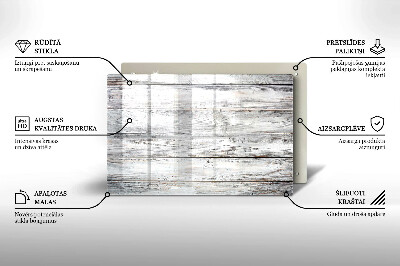 Posavaso de cristal para velas funerarias Tablas de madera clara