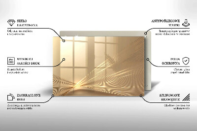 Posavaso de vidrio para velas funerarias Abstracción moderna