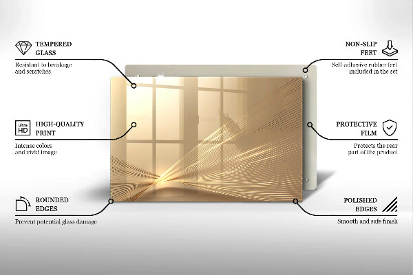 Posavaso de vidrio para velas funerarias Abstracción moderna