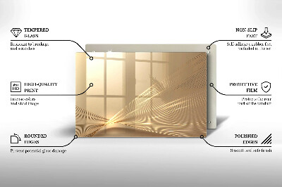 Posavaso de vidrio para velas funerarias Abstracción moderna