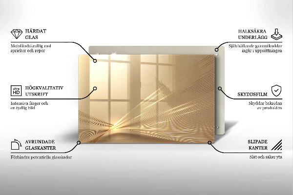 Posavaso de vidrio para velas funerarias Abstracción moderna