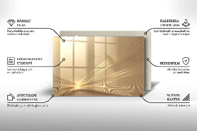 Posavaso de vidrio para velas funerarias Abstracción moderna