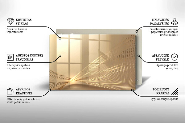 Posavaso de vidrio para velas funerarias Abstracción moderna