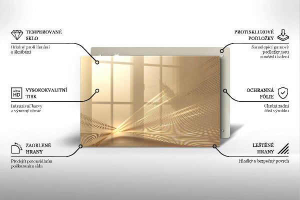 Posavaso de vidrio para velas funerarias Abstracción moderna