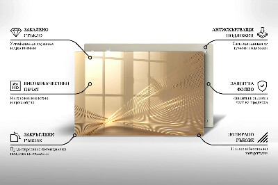 Posavaso de vidrio para velas funerarias Abstracción moderna