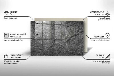 Posavaso de vidrio para velas funerarias Textura de piedra