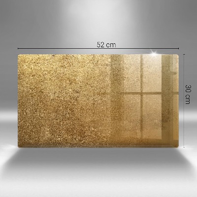 Posavaso de vidrio para velas funerarias Fondo de textura dorada