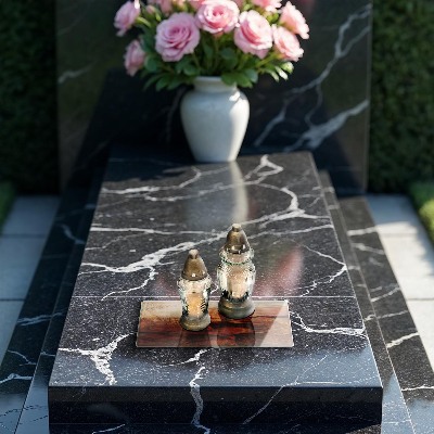 Posavaso de vidrio para velas funerarias Textura de tablero de madera