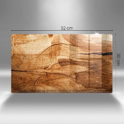 Posavaso de vidrio para velas funerarias Textura de tablero de madera