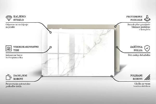 Posavaso de vidrio para velas Fondo de piedra de mármol