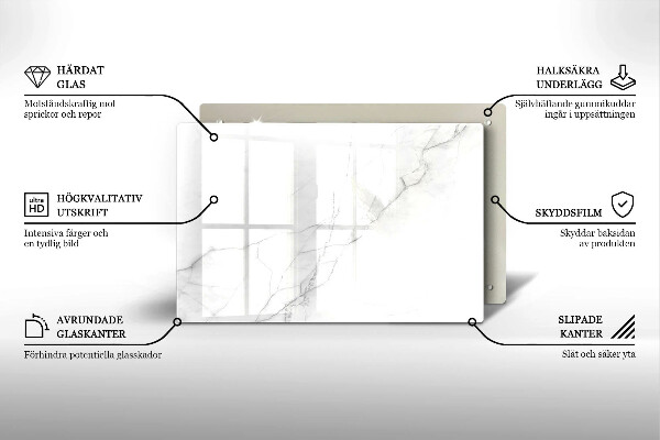 Posavaso de vidrio para velas Fondo de piedra de mármol
