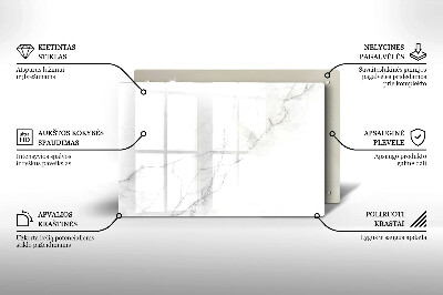 Posavaso de vidrio para velas Fondo de piedra de mármol