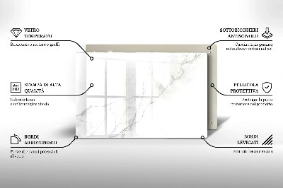 Posavaso de vidrio para velas Fondo de piedra de mármol