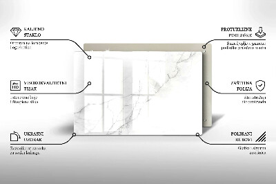 Posavaso de vidrio para velas Fondo de piedra de mármol