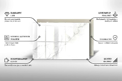 Posavaso de vidrio para velas Fondo de piedra de mármol